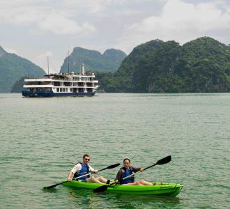 Kayaking in Halong Bay
